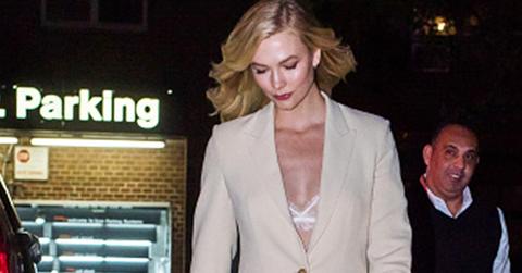 Karlie kloss pantsuit bra pics