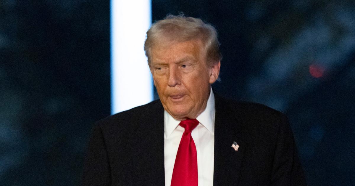 Image of Donald Trump was president when Jeffrey Epstein was arrested for trafficking.