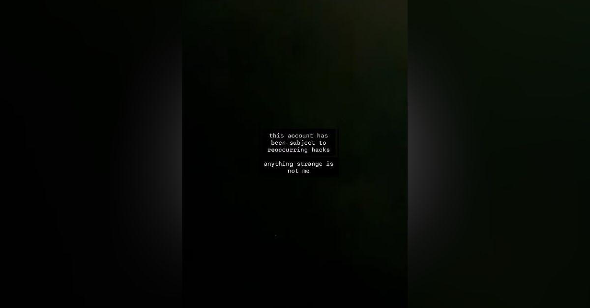 image of Bianca Censori warned fans her account was hacked.