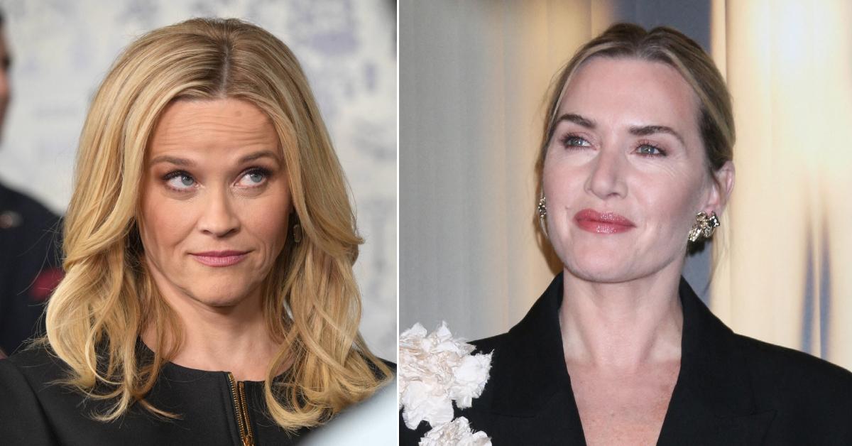 Photo of Reese Witherspoon; picture of Kate Winslet.