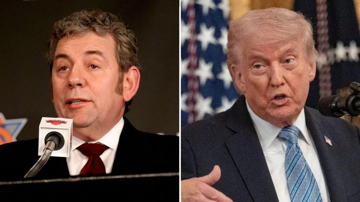 Photo of James Dolan famously got married at Donald Trump's Mar-a-Lago resort in 2018.
