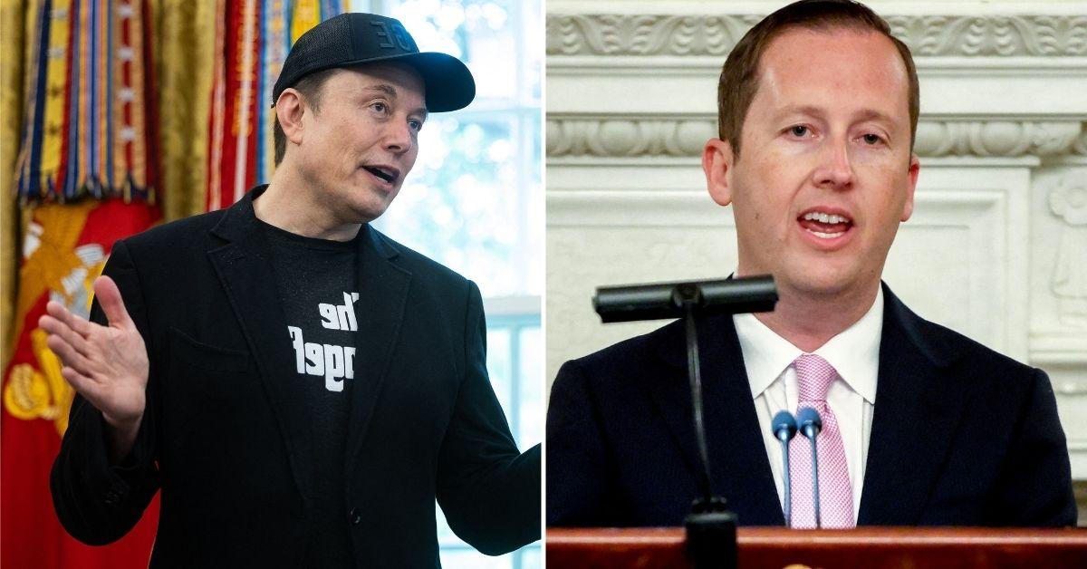 Composite photo of Elon Musk and Sergio Gor