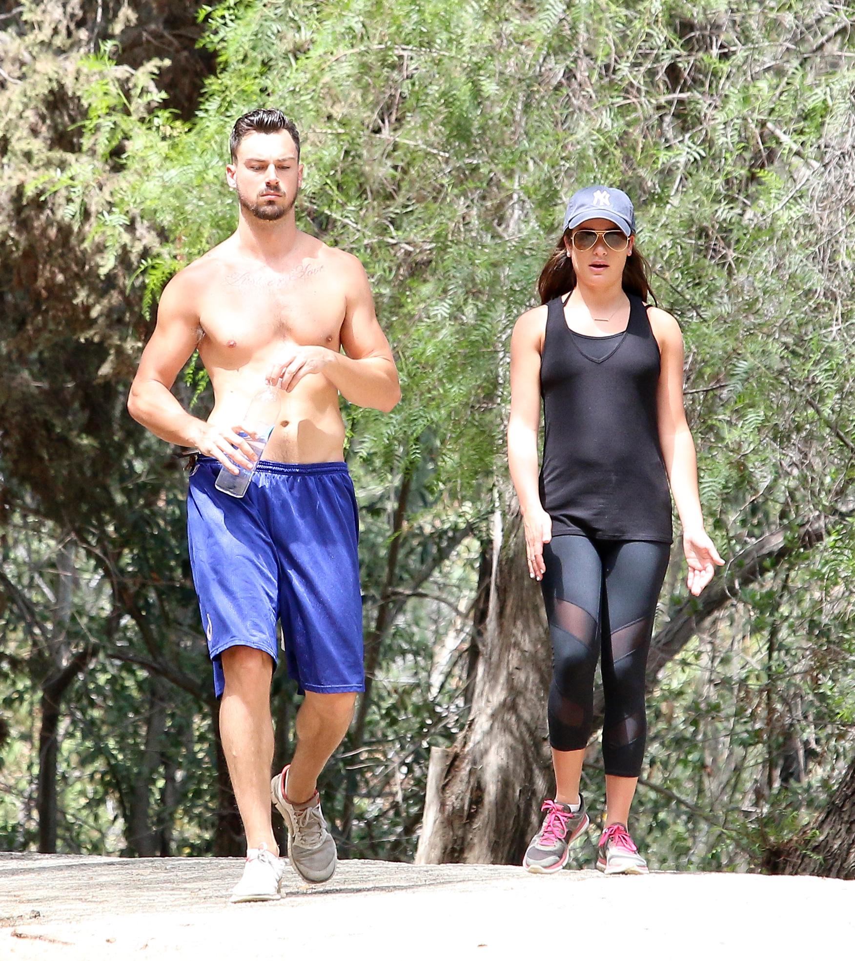 Lea Michele and her boyfriend Matthew Paetz went for a romantic and healthy hike  in Los Angeles, California