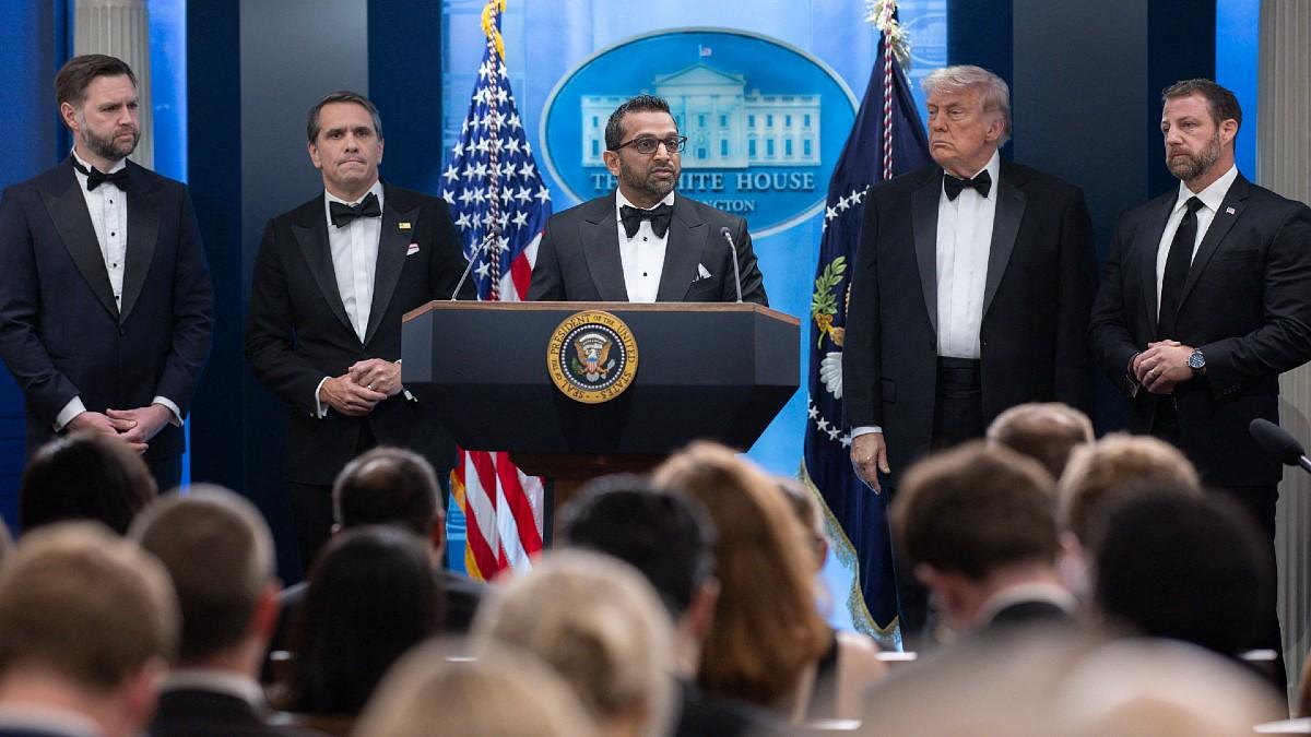 image of Kash Patel was mocked online. 