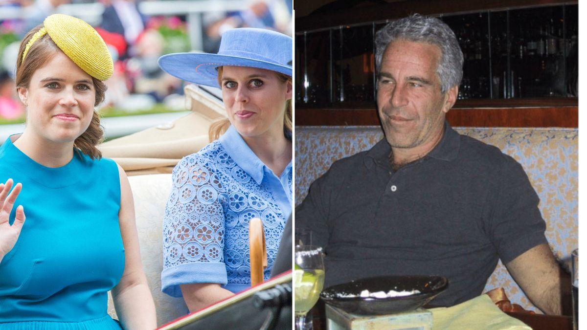 split of princesses Eugenie and beatrice and Jeffrey epstein 