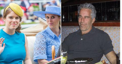 split of princesses Eugenie and beatrice and Jeffrey epstein