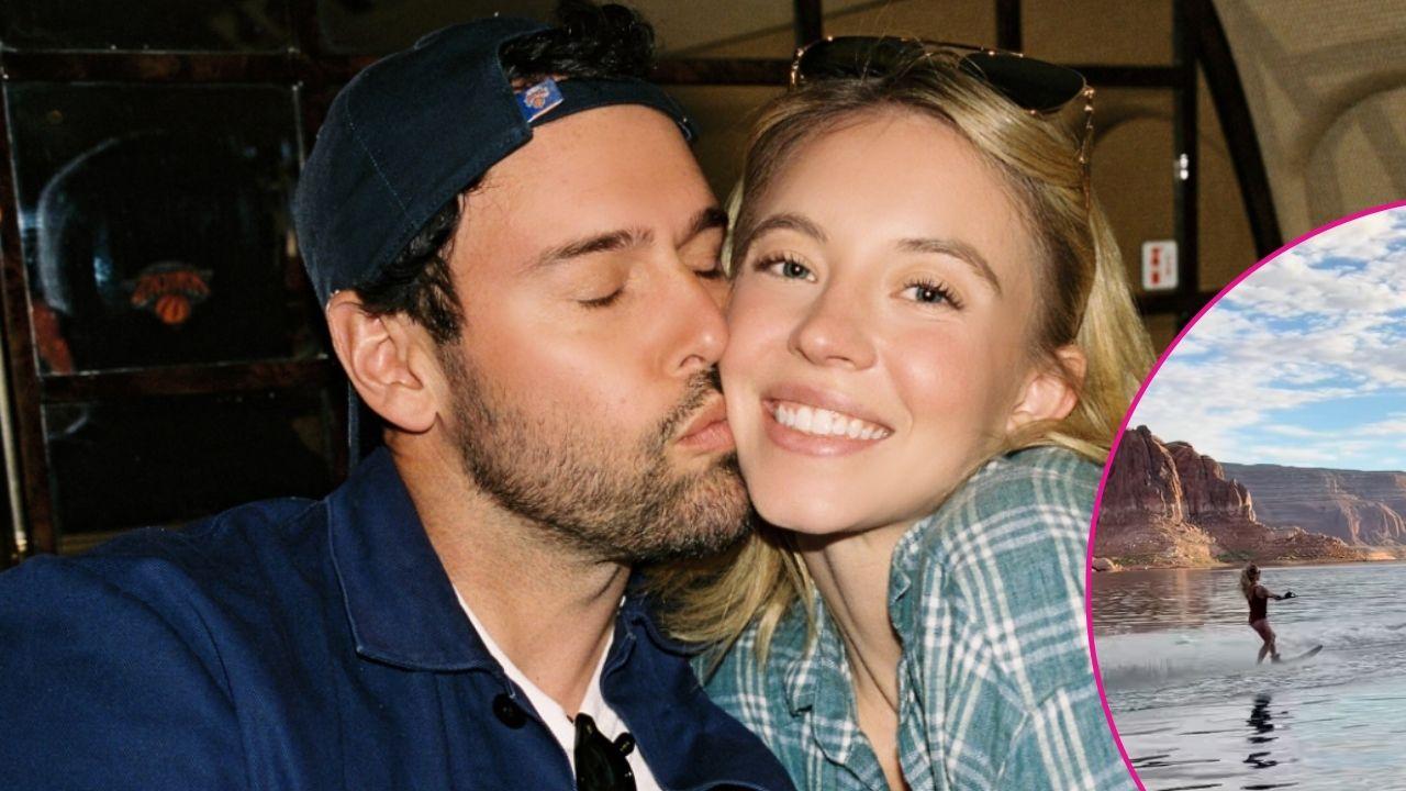 Photo of Scooter Braun filmed Sydney Sweeney wakeboarding amid romance.