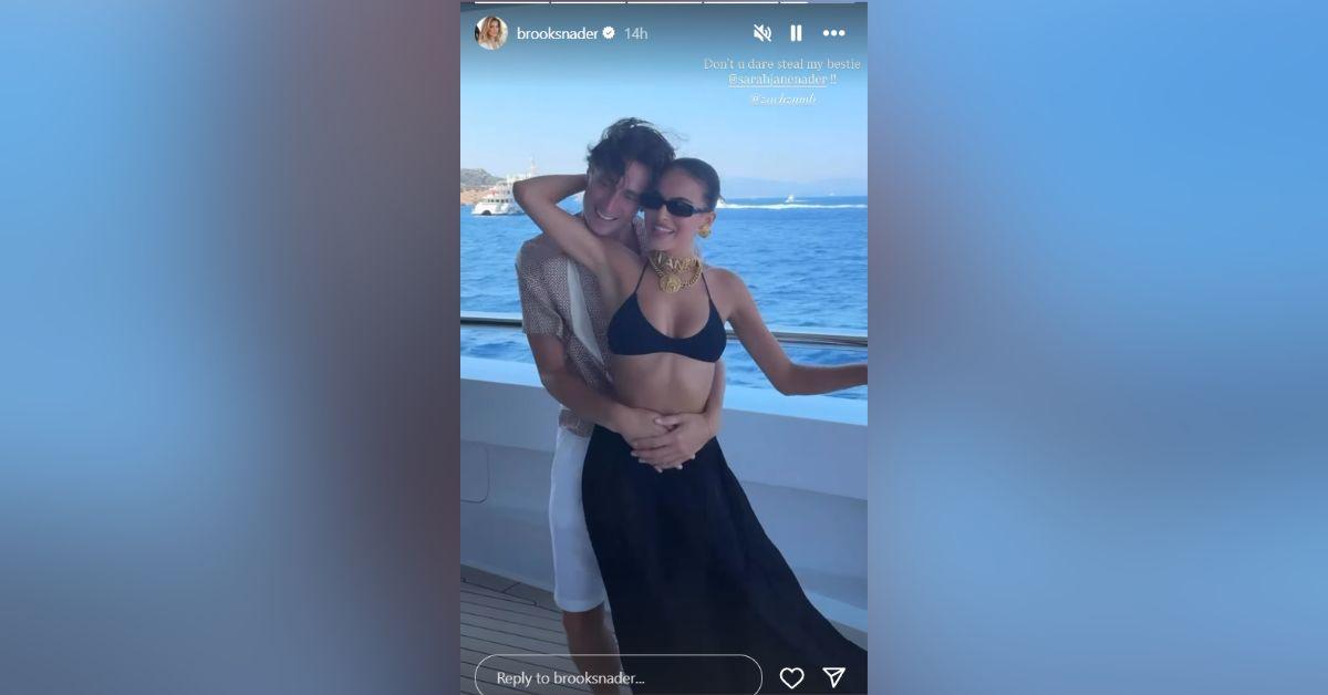 image of Sarah Jane Nader danced seductively with a friend of Brooks Nader.