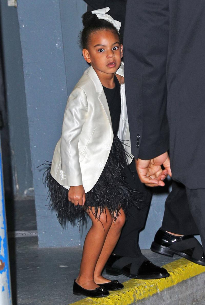 Beyonce, Jay Z, and Blue Ivy depart Hammerstein ballroom after attending CFDA Awards in New York