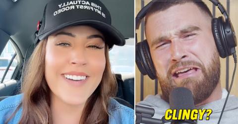 travis kelce love is blind chelsea blackwell clingy impersonation
