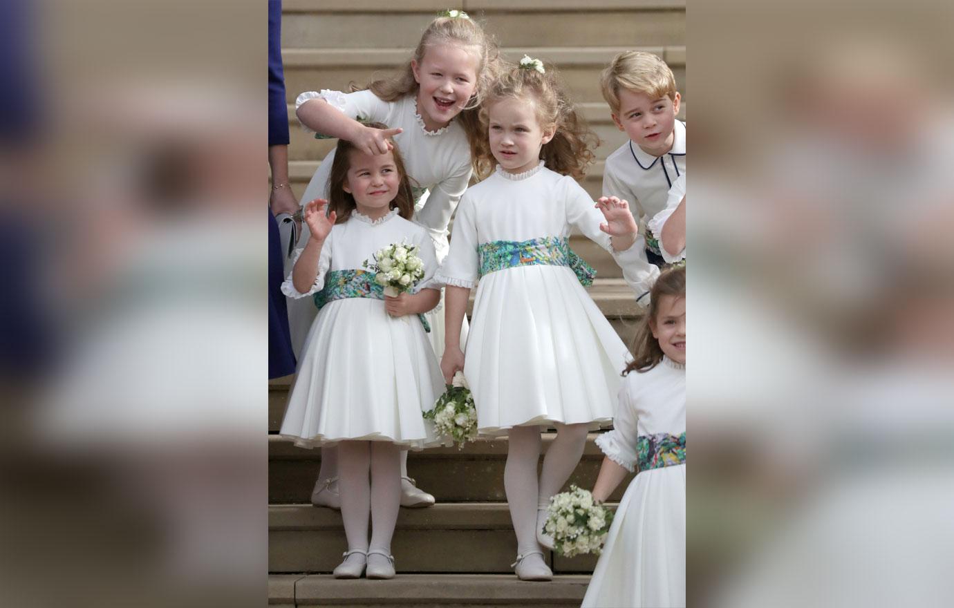 Prince george princess charlotte princess eugenie wedding 06