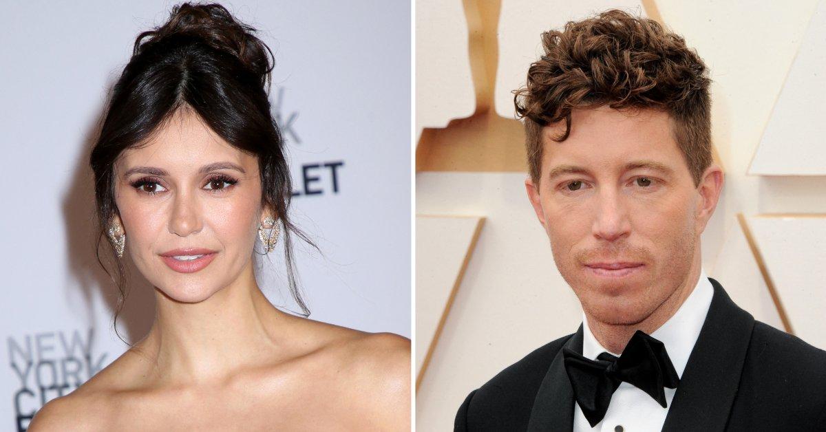Composite photo of Nina Dobrev and Shaun White