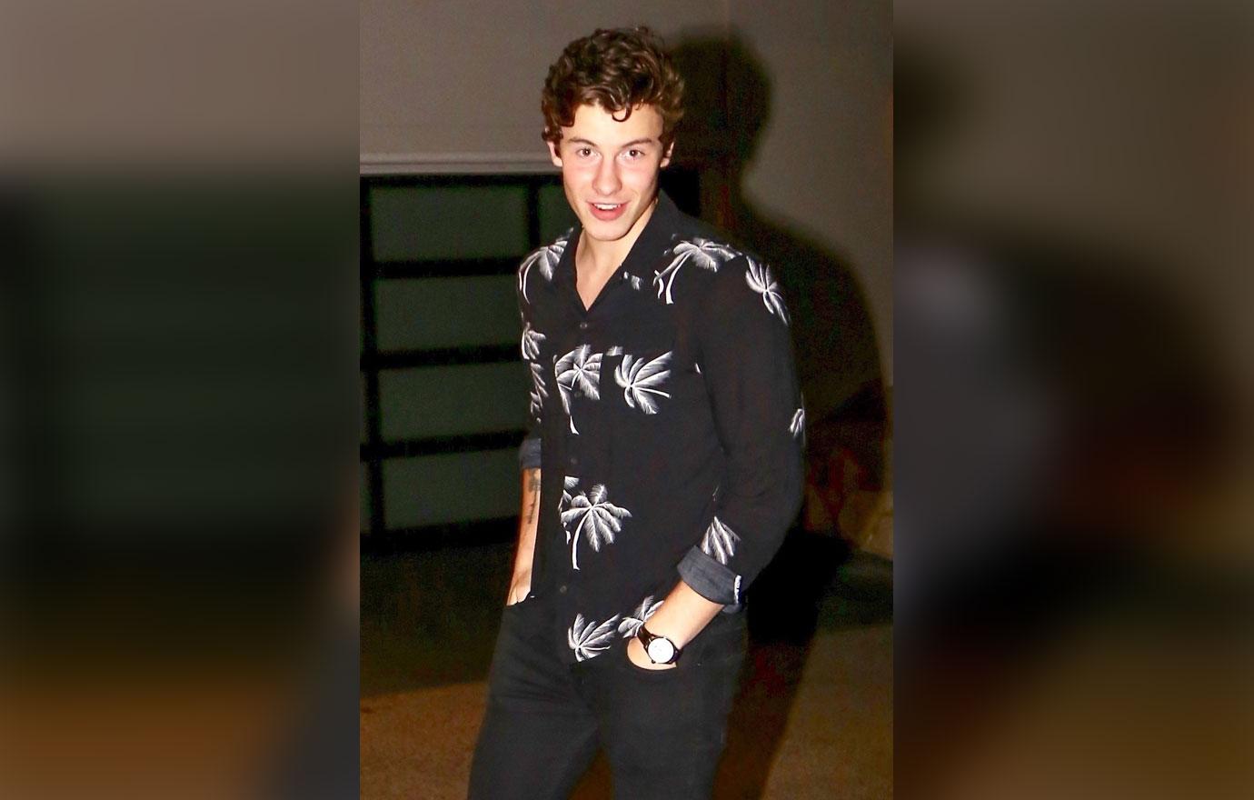 *EXCLUSIVE* Shawn Mendes ditches the costume at Demi Lovato&#8217;s Haunted Carnival Bash