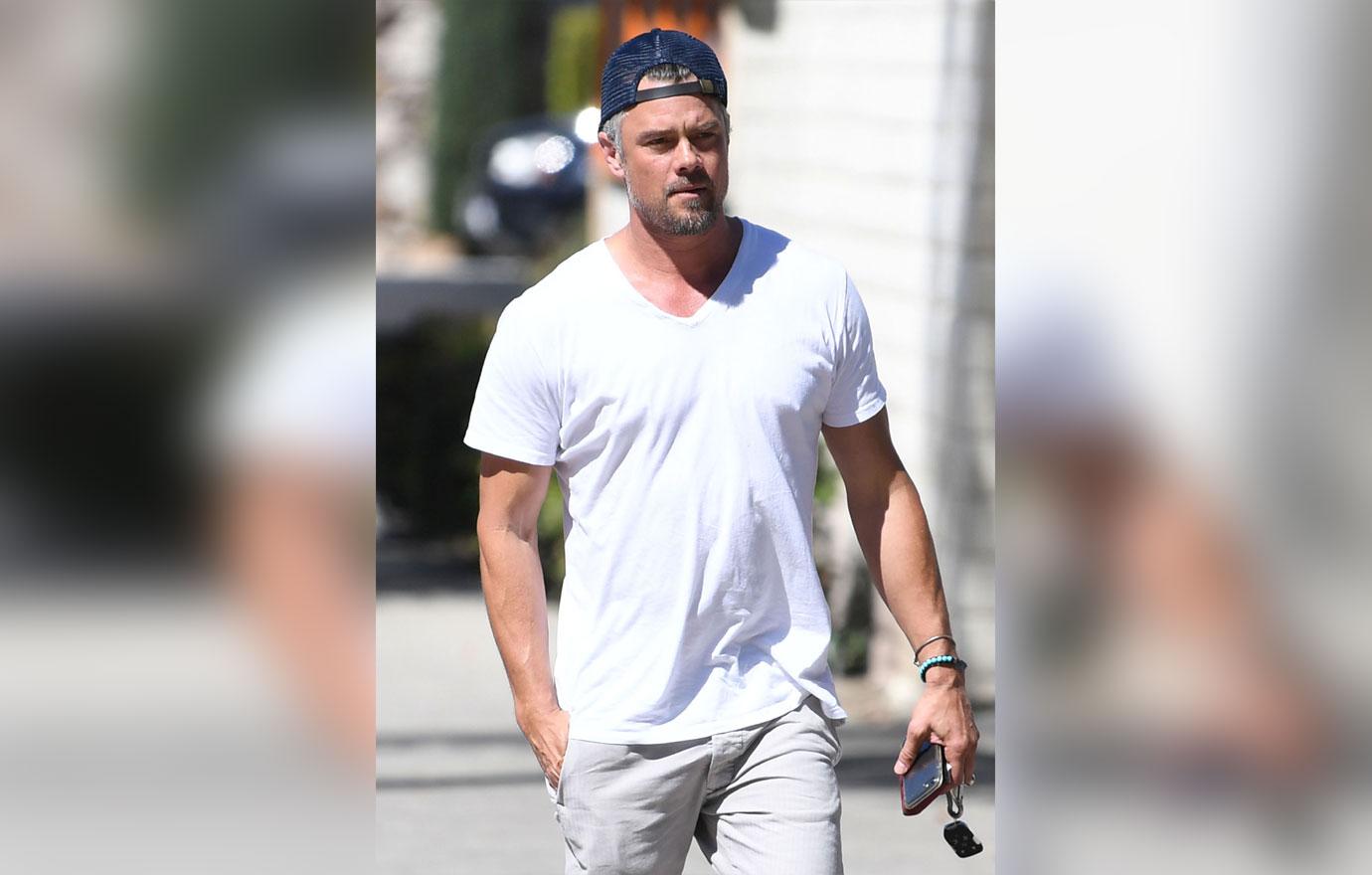 Josh duhamel white tee shirt