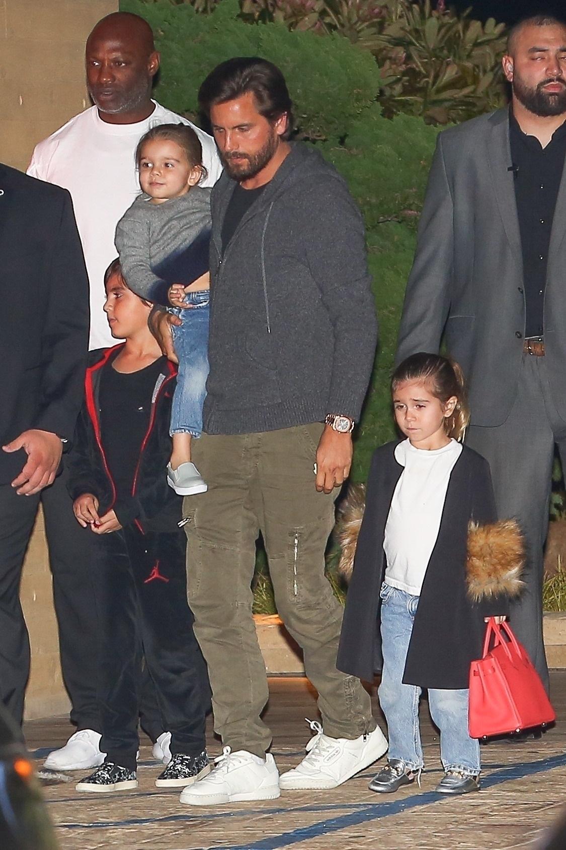 No Sofia Richie tonight! Scott Disick takes his kids to dinner at Nobu in Malibu