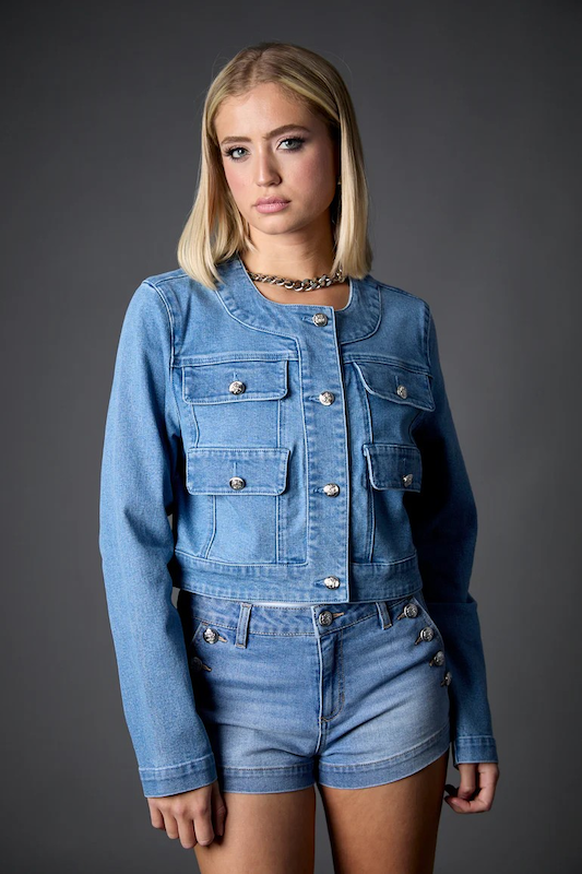 blue revivalsabrina recycled jacket