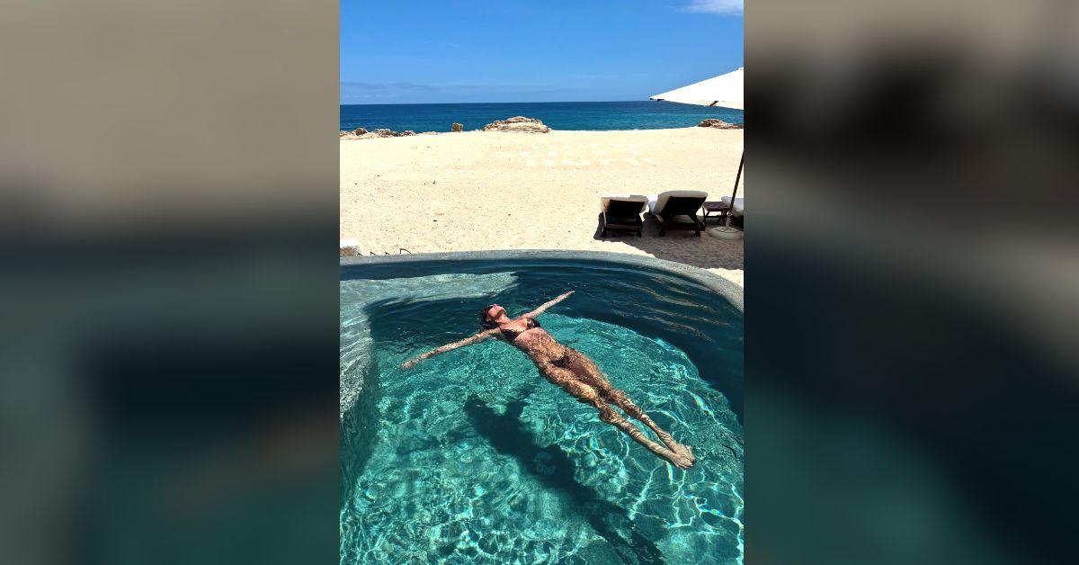 Image of Kristin Cavallari enjoyed the sunshine in Cabo.