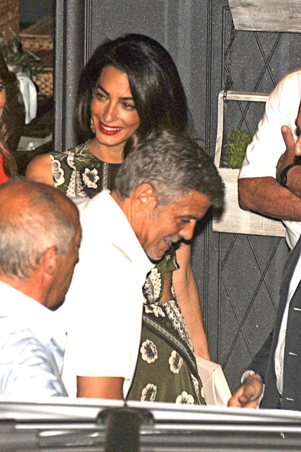 George clooney amal clooney dinner date family 05