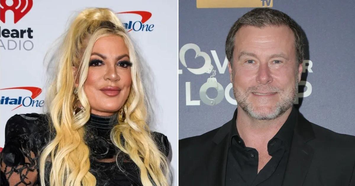 Split photo of Tori Spelling and Dean McDermott