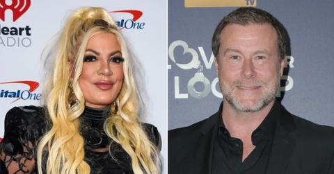 Split photo of Tori Spelling and Dean McDermott