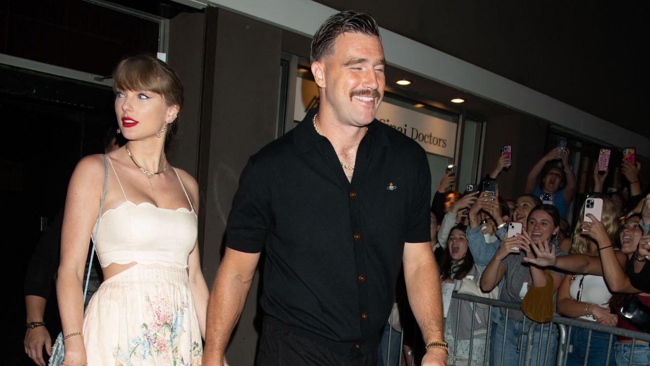 Image of Adam Scott joined other guests praising Taylor Swift and Travis Kelce’s wedding.