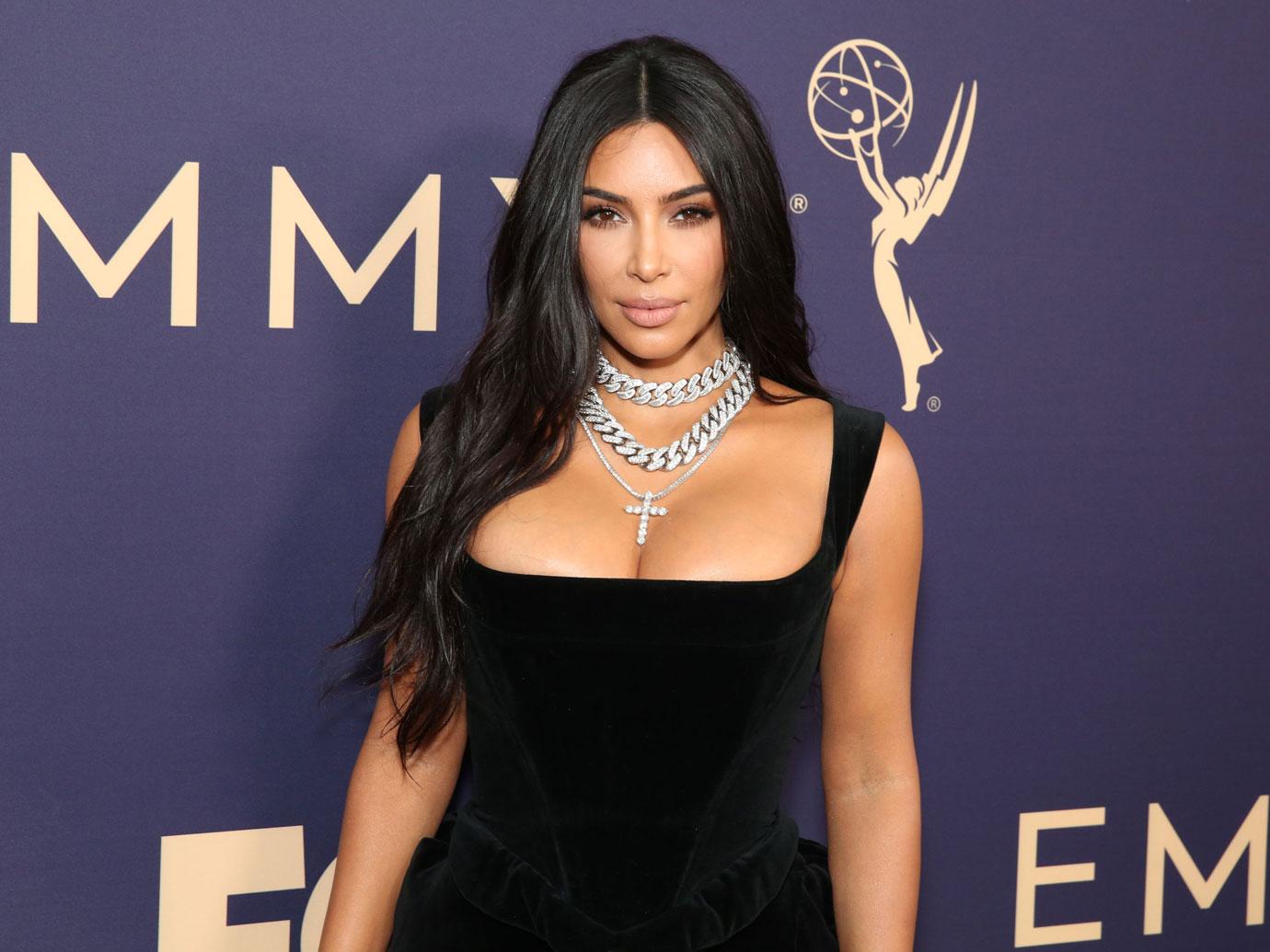 Kim Kardashian At The Emmys