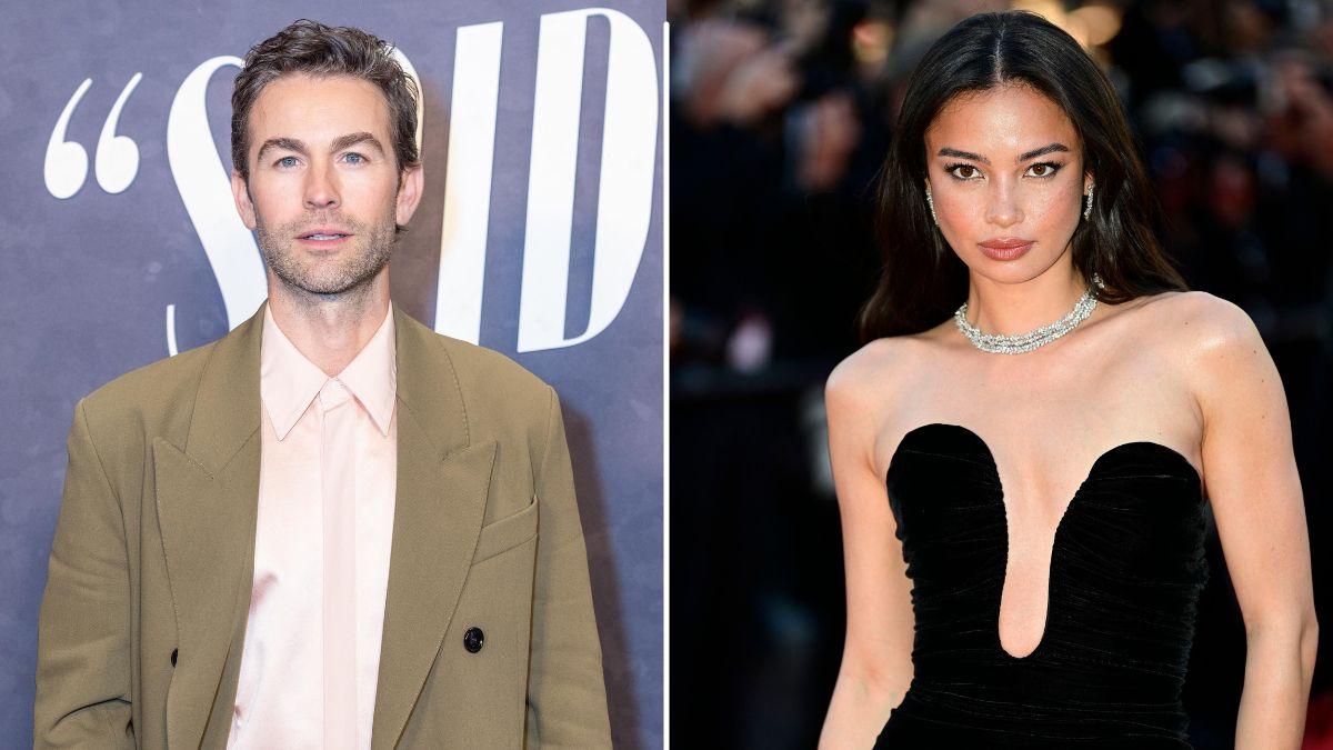 Split photo of Chace Crawford & Kelsey Merritt