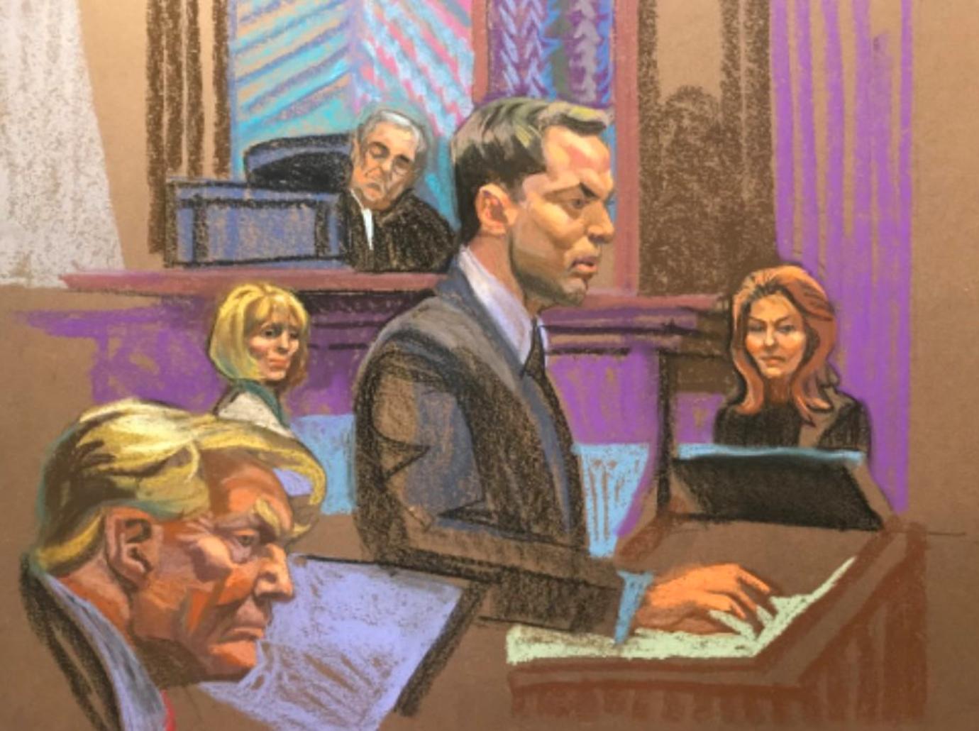 donald trump animal court room sketches mocked social media