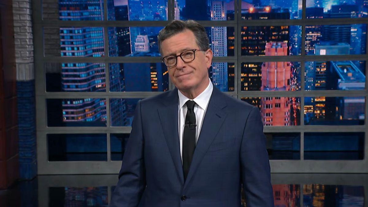Image of Stephen Colbert prepared for 'The Late Show' sendoff.