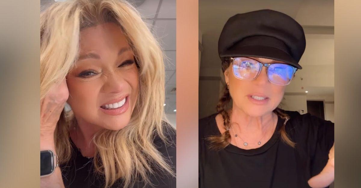 image of The star revealed she was wearing a wig. 