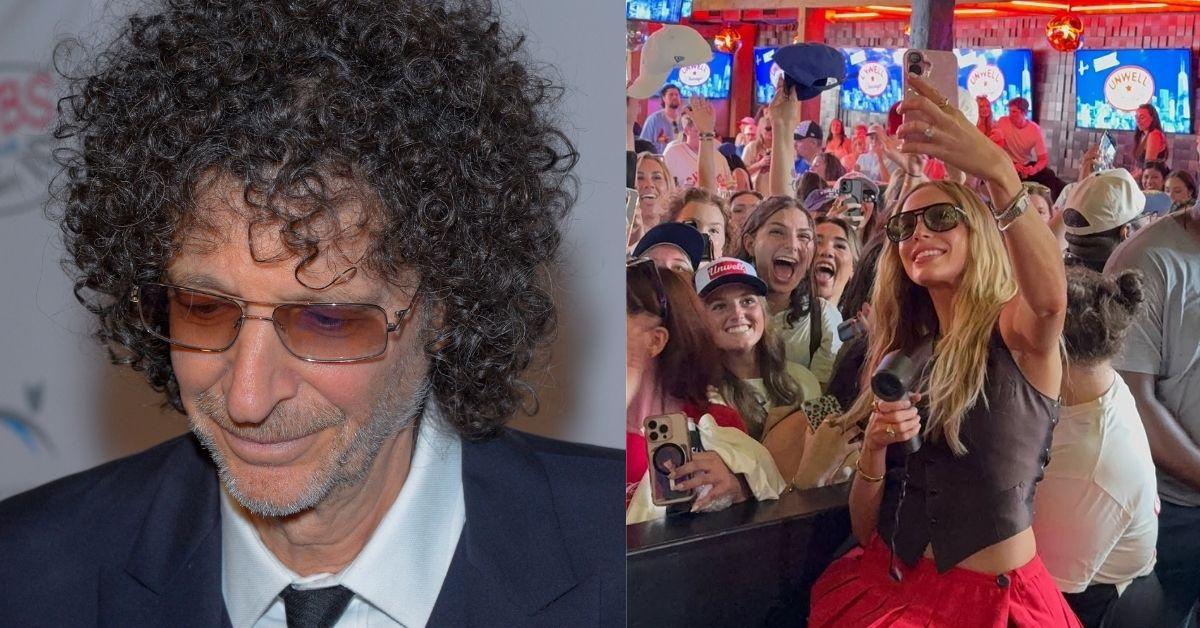 Composite Photos of Alex Cooper and Howard Stern