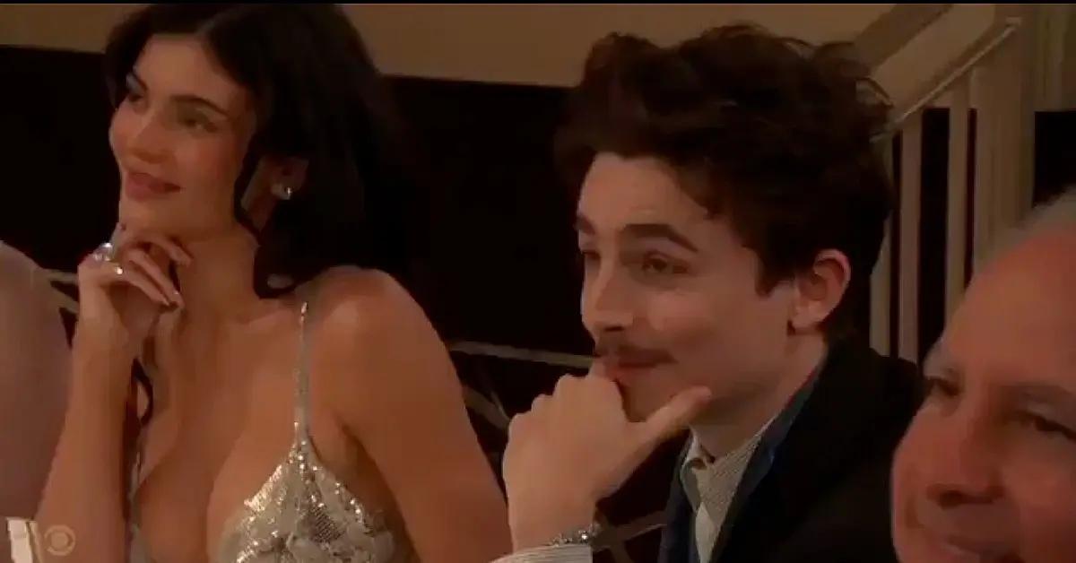 timothee chalamet attends  sag awards without girlfriend kylie jenner