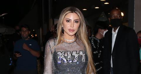 Larsa Pippen sparkles in a see through dress but forgets to take the tag off the back as she arrives for dinner at 'IL Pastaio' Restaurant