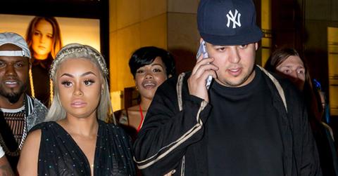 Blac Chyna and Rob Kardashian seen leaving Chyna’s Chymoji launch in Hollywood, CA