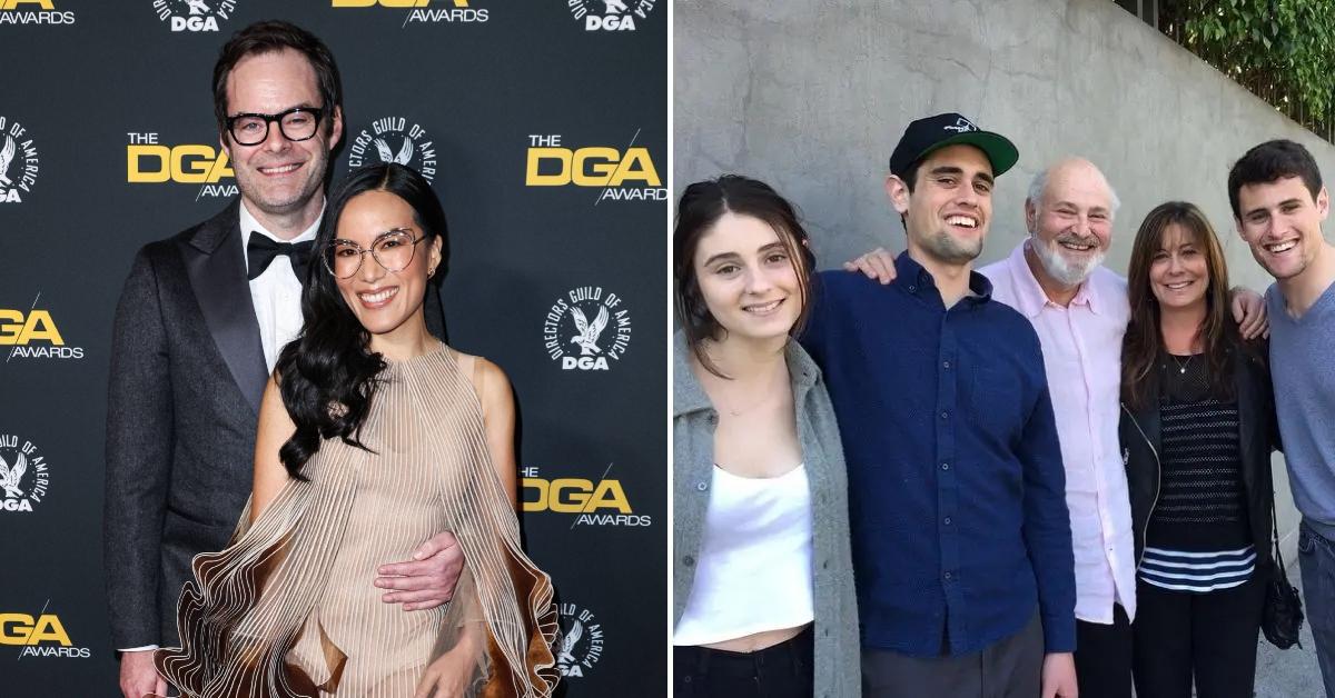 Composite photo of Bill Hader, Ali Wong and the Reiner family