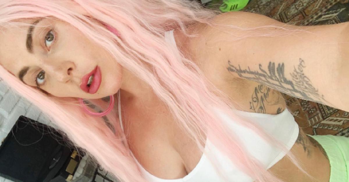 lady gaga pink hair