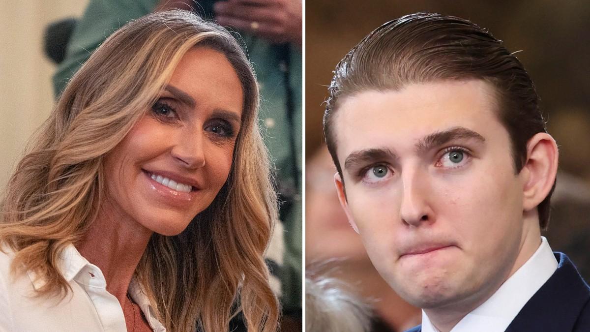 split of Lara Trump, Barron Trump. 