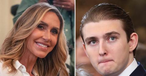 split of Lara Trump, Barron Trump.