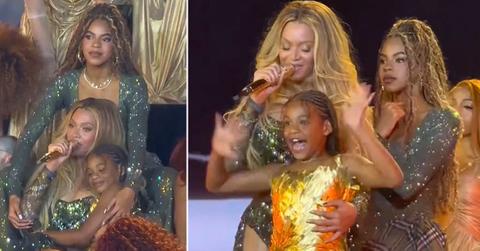 Photo of Beyoncé, Blue Ivy Carter and Rumi Carter