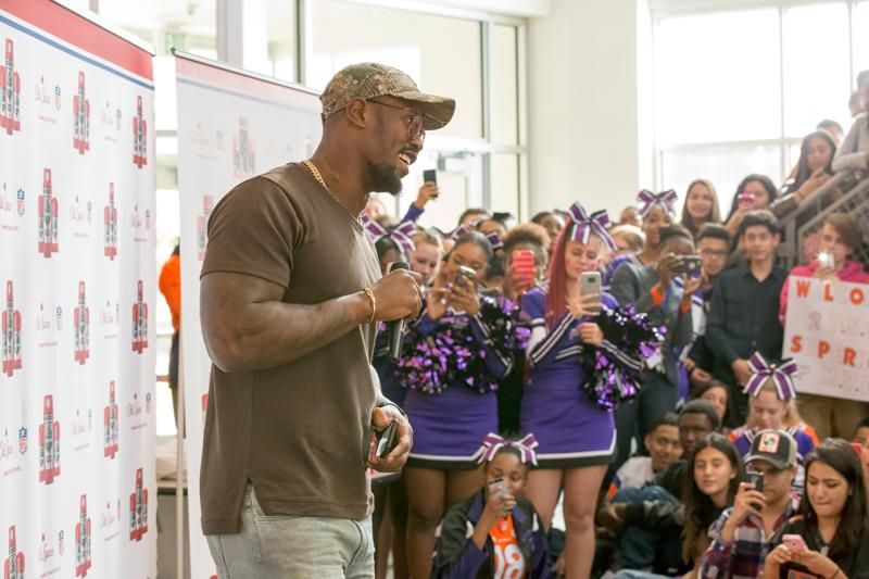 Old Spice and Von Miller Local High School Assembly