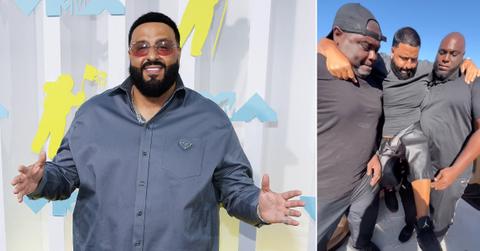 dj khaled ridiculed security carry him shoes dirty