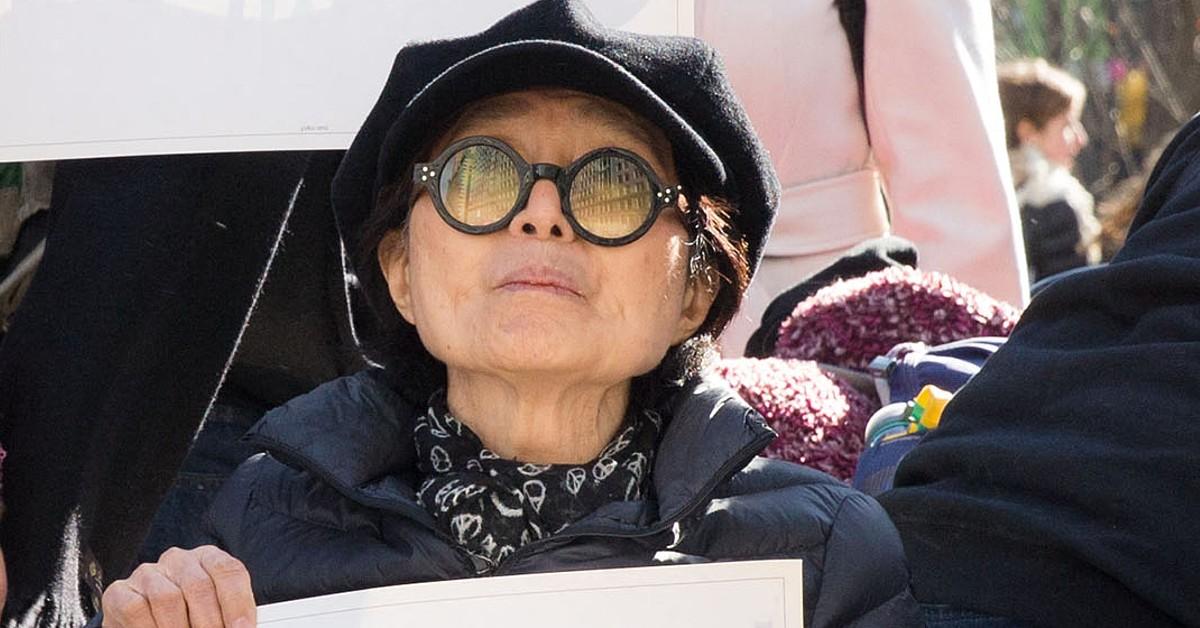 photo of Yoko Ono. 