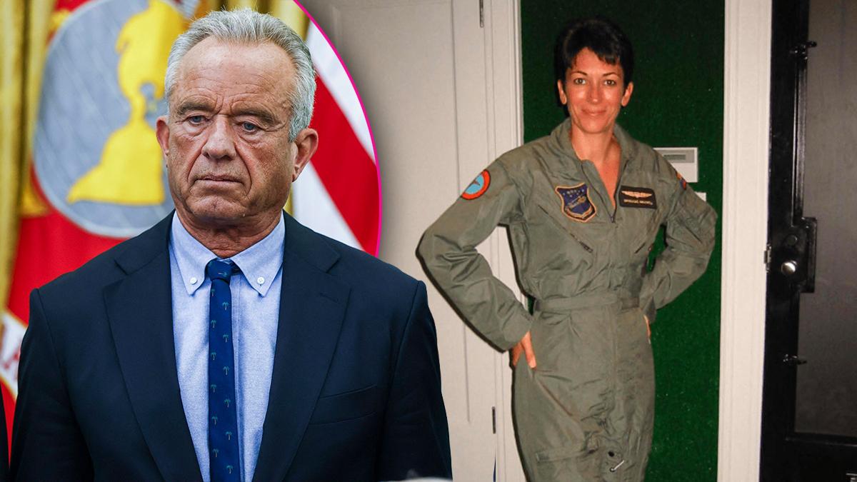 Composite photo of Robert F. Kennedy Jr. and Ghislaine Maxwell.
