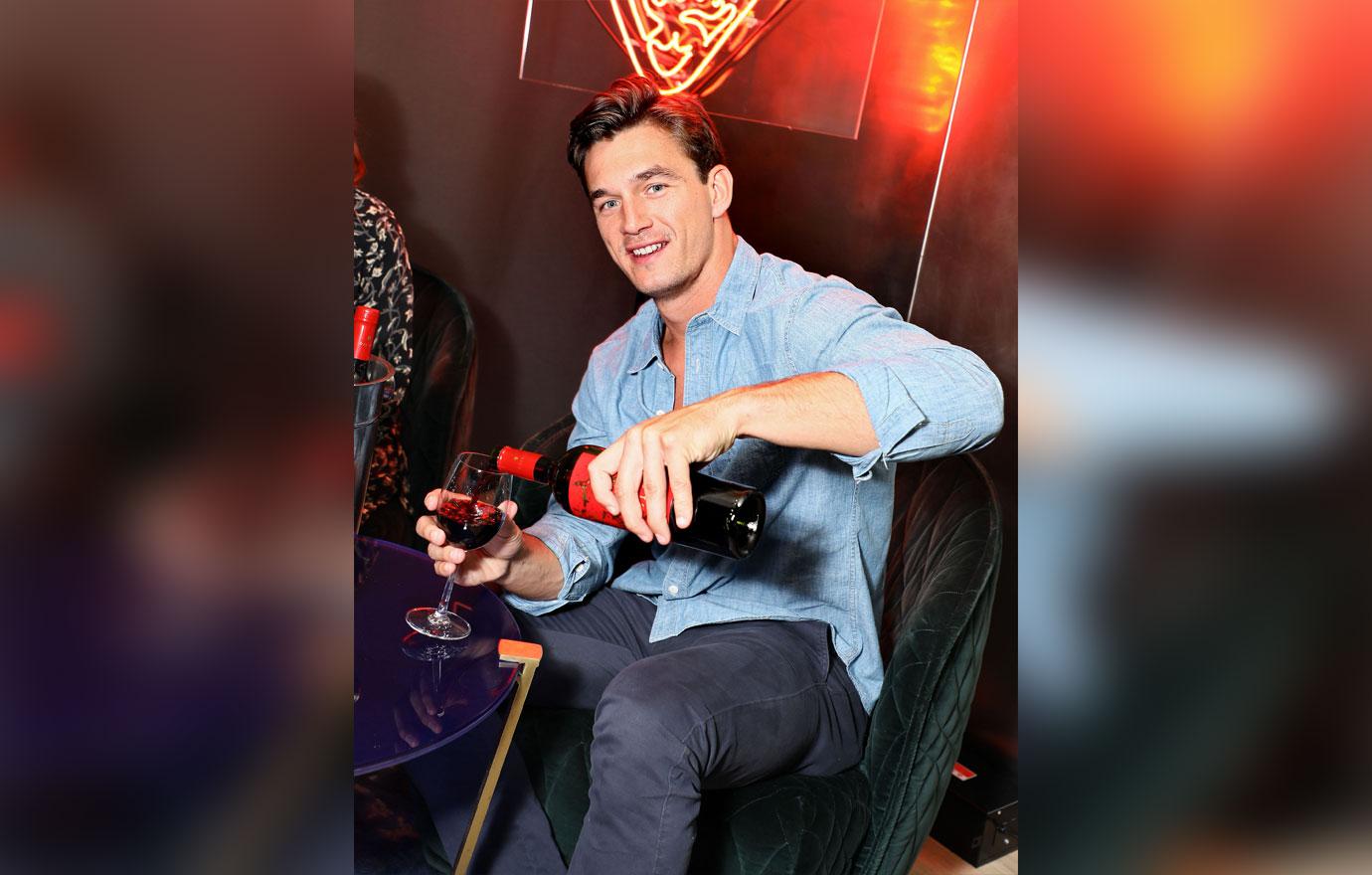 Tyler Cameron Pouring Wine Hints Single Gigi Hadid Split