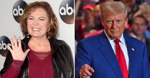 Composite photo of Roseanne Barr and Donald Trump.