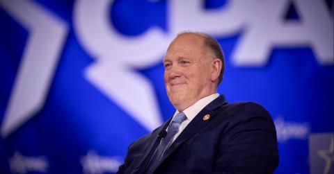 image of Tom Homan traveled on the jet amid his feud with Kristin Noem.