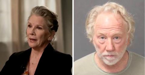 split photo of melissa gilbert and timothy busfield