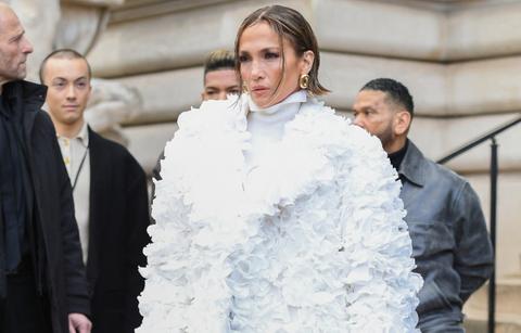 jennifer lopezs demonic paris fashion show look slammed photos