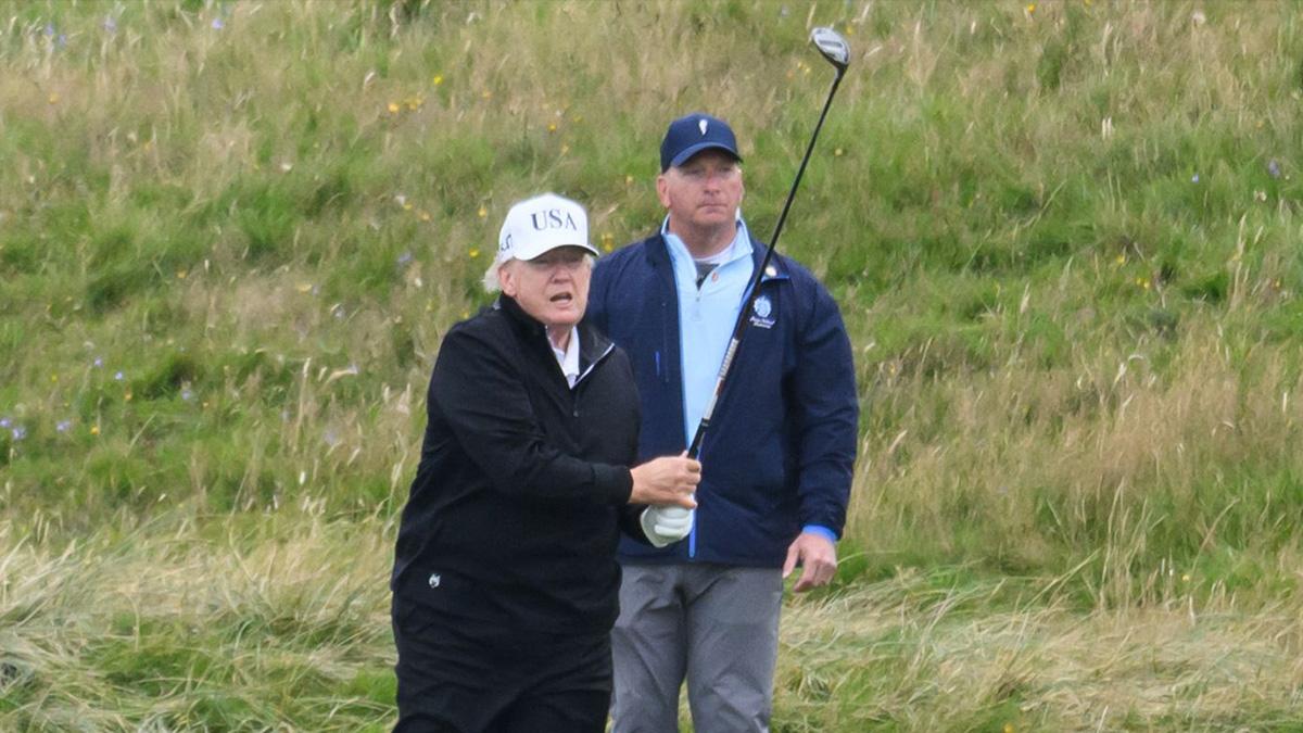Image of 'I'm a great athlete,' the president declared.