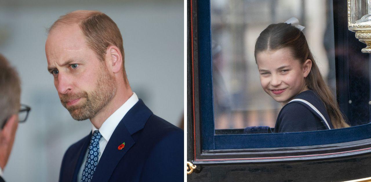 princess charlotte flood tears prince william revealed new beard